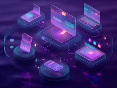 A person holding a smartphone showing a slot games, with a laptop in the background also showing the game.